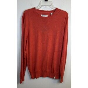 TOM MORRIS St. Andrews Salmon Crewneck Linen Blend Pullover Sweater XL Golf NEW